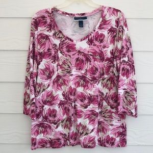 Karen Scott Pink Top